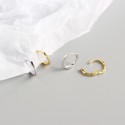 Simple Knotted Cable Hoop Earrings - MLYH292
