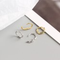 Simple Knotted Cable Hoop Earrings - MLYH292