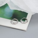 Elegant Row of Pearl Hoop Earrings - MLYH294