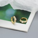 Elegant Row of Pearl Hoop Earrings - MLYH294