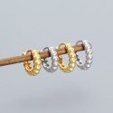 Minimalist Beaded Hoop Earrings - MLYH297