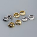Pave U-shaped Hoop Earrings - MLYH299