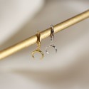 Elegant Crescent Moon Dangle Earrings - MLYH306