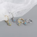 Opal Eight Awn Star Dangle Earrings - MLYH307