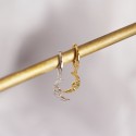 Baroque Cartoon Moon Dangle Earrings - MLYH309