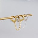 Metallic Style Handcuffs Hoop Earrings - MLYH313