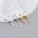 Metallic Style Handcuffs Hoop Earrings - MLYH313