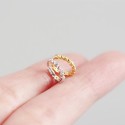 Statement Beaded and Gem Hoop Earrings - MLYH314