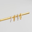 Statement Beaded and Gem Hoop Earrings - MLYH314