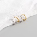 Statement Beaded and Gem Hoop Earrings - MLYH314