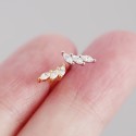 Sparkling Wing Shaped Stud Earrings - MLYH319