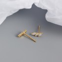 Sparkling Wing Shaped Stud Earrings - MLYH319