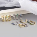 Elegant U-shaped Hoop Earrings - MLYH327