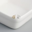 Shining Eye Shaped Stud Earrings - MLYH328