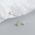 Shining Eye Shaped Stud Earrings - MLYH328
