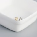 Pave Sector and Marquise Gem Stud Earrings - MLYH329