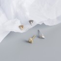 Pave Sector and Marquise Gem Stud Earrings - MLYH329