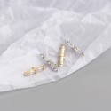 Sparkling Straight Gemstone Stud Earrings - MLYH331