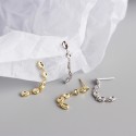Tassel Irregular Beads Dangle Earrings - MLYH332