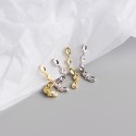 Tassel Irregular Beads Dangle Earrings - MLYH332