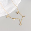 Sparkling Eight-pointed Star Necklace - MLYH333
