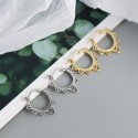 Statement Hollow Triangle Hoop Earrings - MLYH339