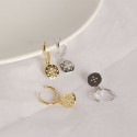 Baroque Eight Awn Star Dangle Earrings - MLYH341