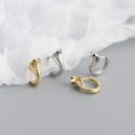 Metallic King Cobra Hoop Earrings - MLYH342
