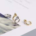 Metallic King Cobra Hoop Earrings - MLYH342