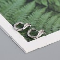 Metallic King Cobra Hoop Earrings - MLYH342