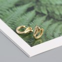 Metallic King Cobra Hoop Earrings - MLYH342
