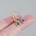 Niche C-shaped Bamboo Dangle Earrings - MLYH343