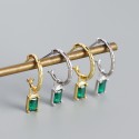 Niche C-shaped Bamboo Dangle Earrings - MLYH343