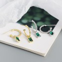 Niche C-shaped Bamboo Dangle Earrings - MLYH343