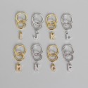 Pave Alphabet Dangle Earrings - MLYH344