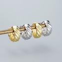 Statement Twisted Textured Hoop Earrings - MLYH345