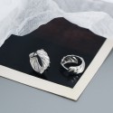Statement Twisted Textured Hoop Earrings - MLYH345