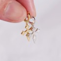 Pave Cross of Saint James Dangle Earrings - MLYH346