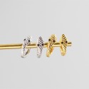 Statement Snake Shaped Hoop Earrings - MLYH348