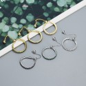 Sparkling Gemstone Row Open Ring - MLYH350