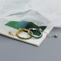 Sparkling Gemstone Row Open Ring - MLYH350