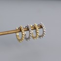 Metallic Little Beads Hoop Earrings - MLYH351