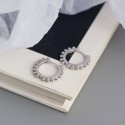 Metallic Little Beads Hoop Earrings - MLYH351