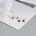 Cute Colorful Clover Stud Earrings - MLYH353