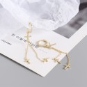 Tassel Chain Cross Hoop Earrings - MLYH359