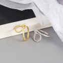 Minimalist Tinfoil Texture Open Ring - MLYH363