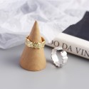 Irregular Tinfoil Texture Open Ring - MLYH364