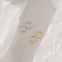 Minimalist 4 Beads Hoop Earrings - MLYH366