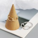 Double Twisted Rings Open Ring - MLYH368