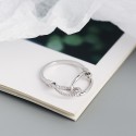 Double Twisted Rings Open Ring - MLYH368